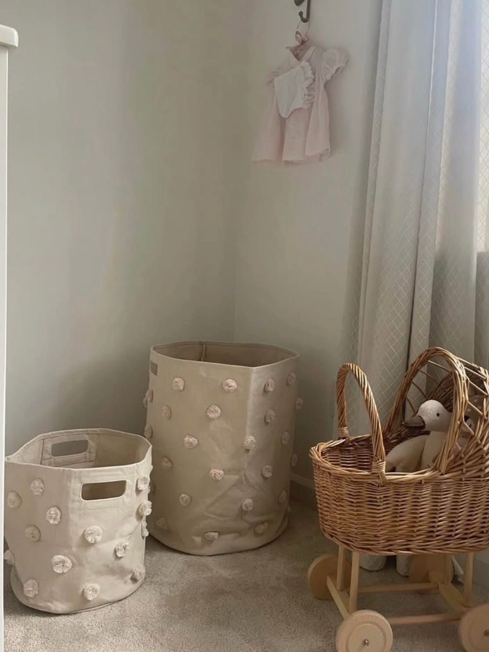 Pehr Pom Pom Hamper - Blush